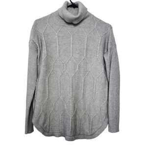 Belldini Heather Gray Turtleneck Long sleeve Women's  Sweater Size M